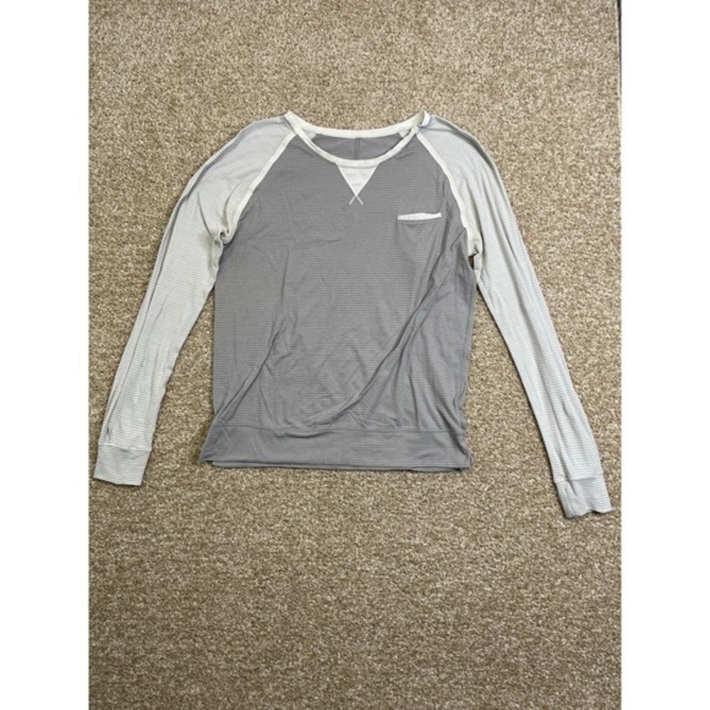 Lululemon Shirt Mens‎ S Beat The Heat Back Tie Long Sleeve Top Open